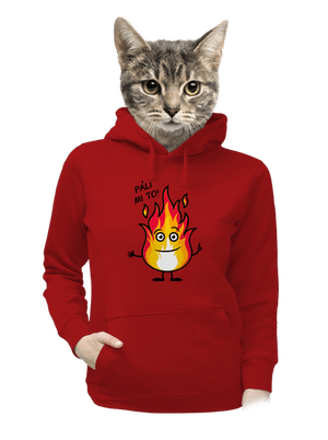 Páli mi to dámska mikina klokanka Red Mal