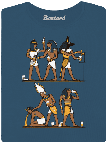 Egyptská párty dámske tričko prémium Petrol Blue