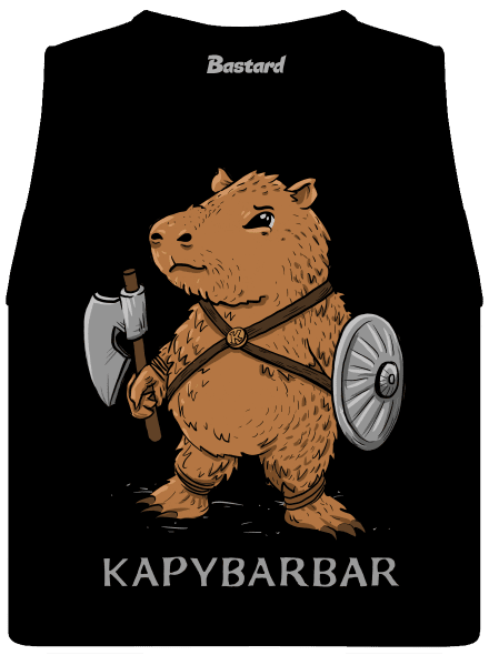 Kapybarbar dámske tielko voľné Black