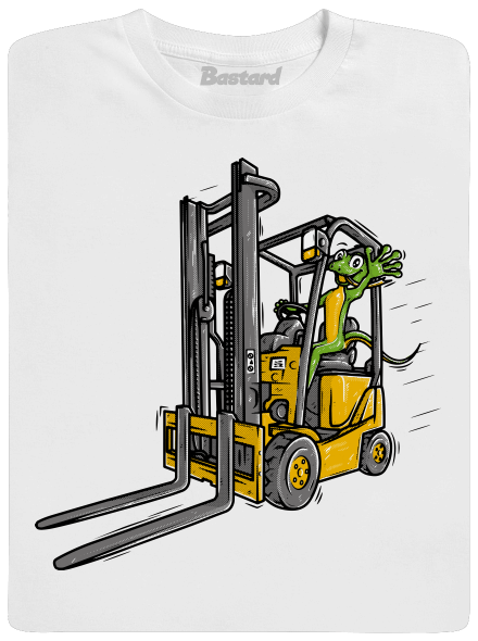 Ještěrka detské tričko White