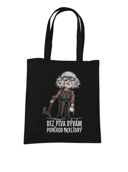 Neklidný bez piva taška Black