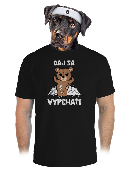 Jdi se vycpat pánske športové tričko Black
