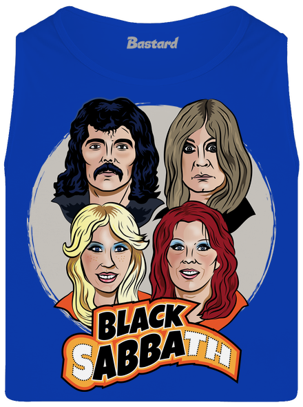 Black Abba pánske tielko Royal Blue