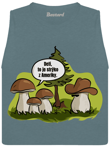 Strýko z Ameriky dámske tielko voľné Heather Deep Teal