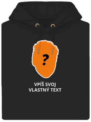 Tvoja hlava unisex mikina premium Dark Black