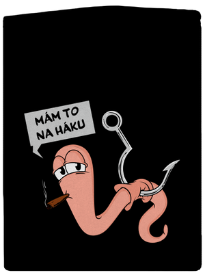 Na háku pánska mikina na zips Black