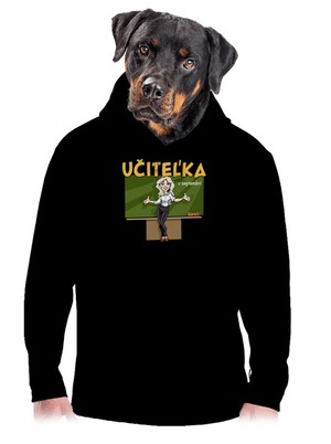 Učitel'ka v septembri pánska mikina klokanka Black