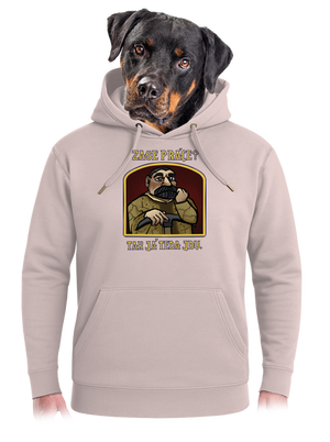 Zase práce? unisex mikina premium Rose Chalk