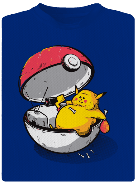 Koniec pokémona pánske športové tričko Royal Blue Mal