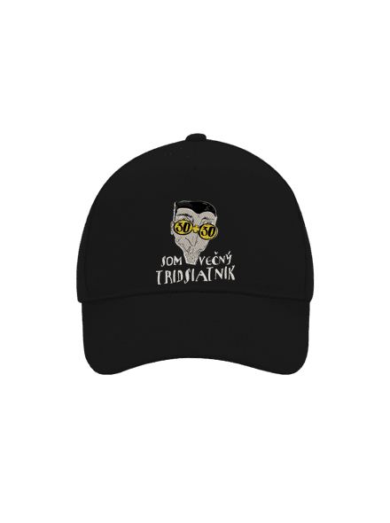 Večný tridsiatnik šiltovka baseballka Black