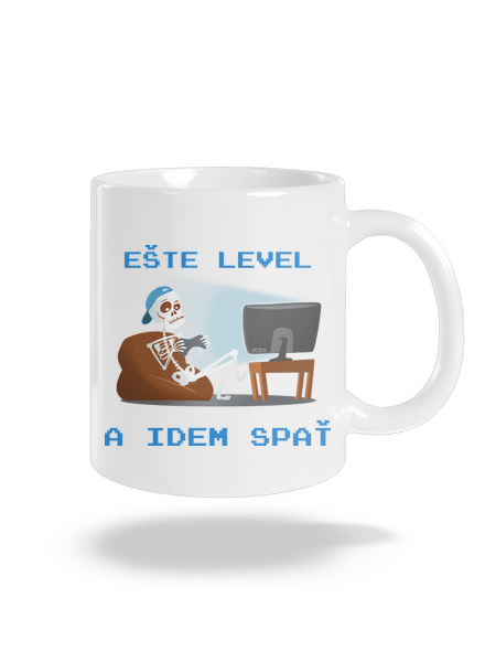 Ešte level klasický hrnček White