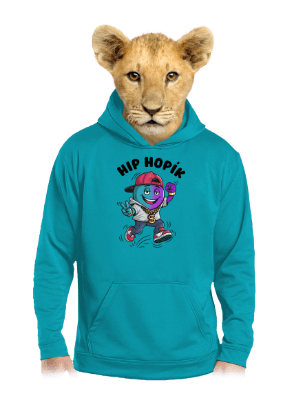 Hip Hopík detská mikina klokanka Hawaiian Blue