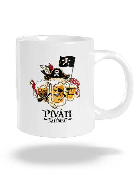 Piváti z Karibiku veľký hrnček White