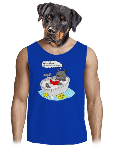 Ako všetkých naštvať pánske tielko Royal Blue