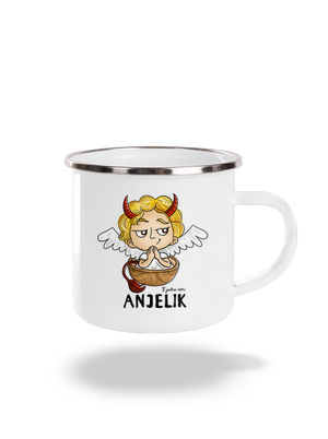 Anjelik plecháčik White