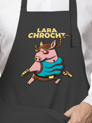 Lara Chrocht zástera Dark Grey