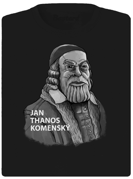 Jan Thanos Komenský dámske športové tričko Black