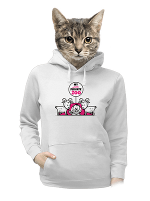 ZOO dámska mikina klokanka White