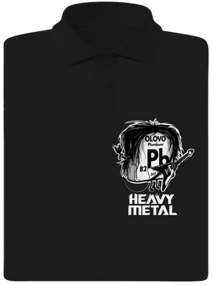 Heavy Metal pánska polokošeľa Black