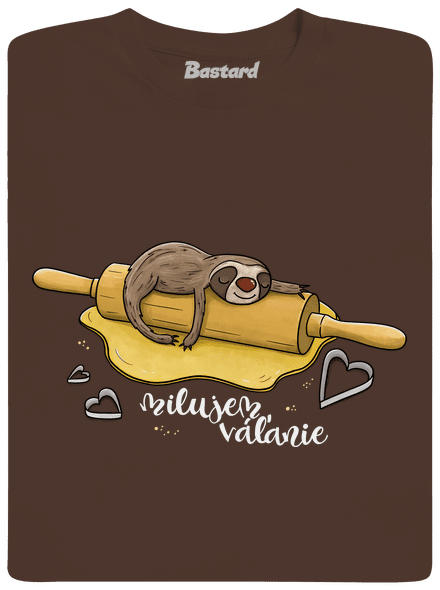 Milujem váľanie pánske tričko Brown
