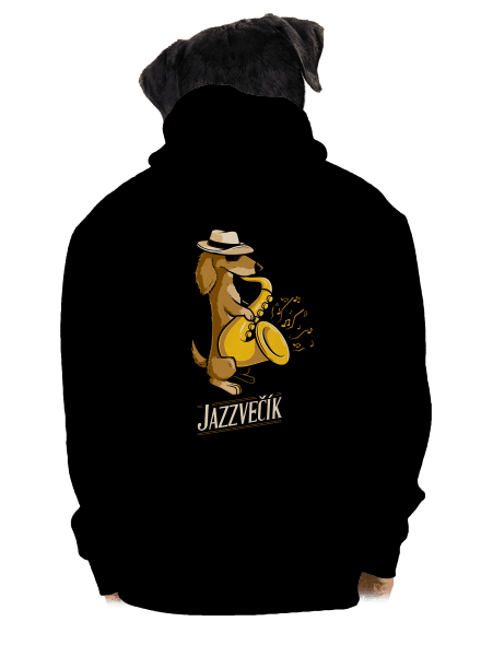 Jazzvečík pánska mikina na zips Black