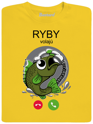 Ryby volají pánske tričko Gold