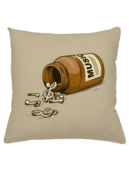 Music Pills vankúš Beige