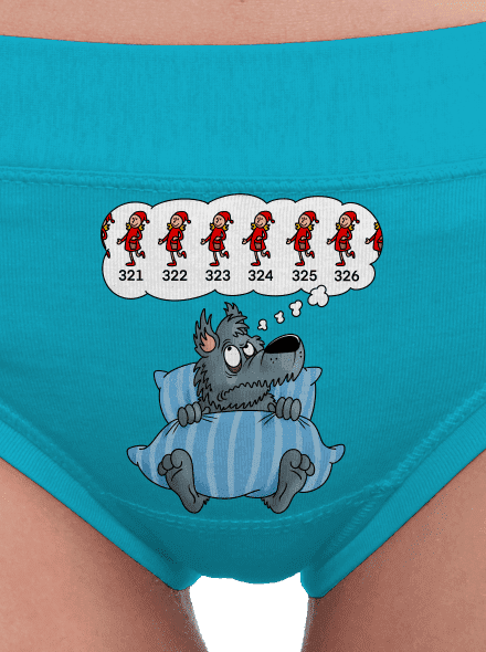 Vlčia nespavosť dámske nohavičky Turquoise