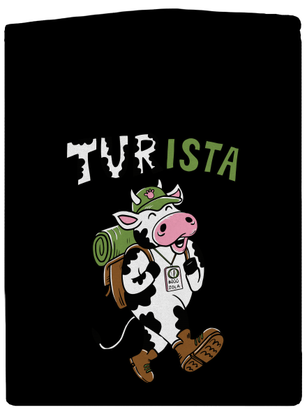 Tur na cestách pánska mikina na zips Black