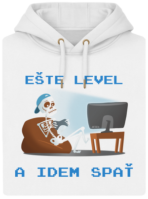 Ešte level unisex mikina premium Snowwhite
