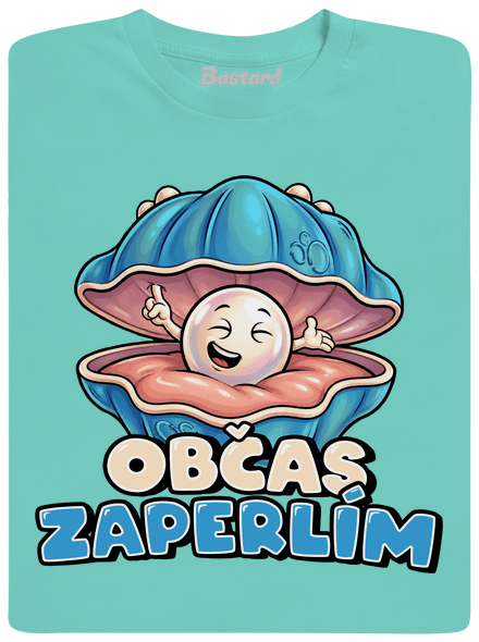 Občas zaperlím pánske tričko Millenial Mint
