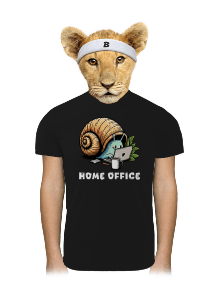 Slimákov home office detské športové tričko Black