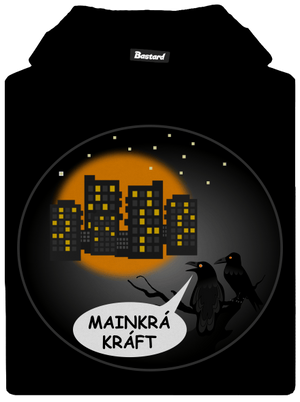 MainKráKráft detská mikina klokanka Black