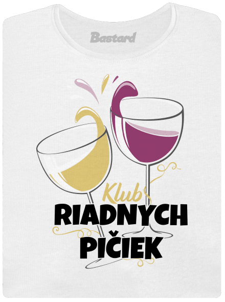 Klub riadnych pičiek dámske tričko prémium White