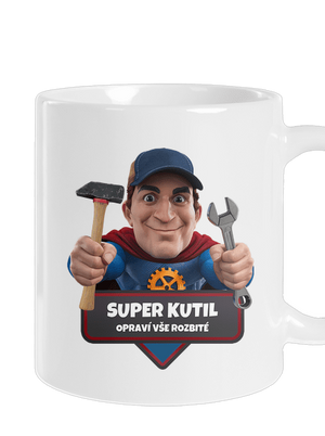 Super otec klasický hrnček White