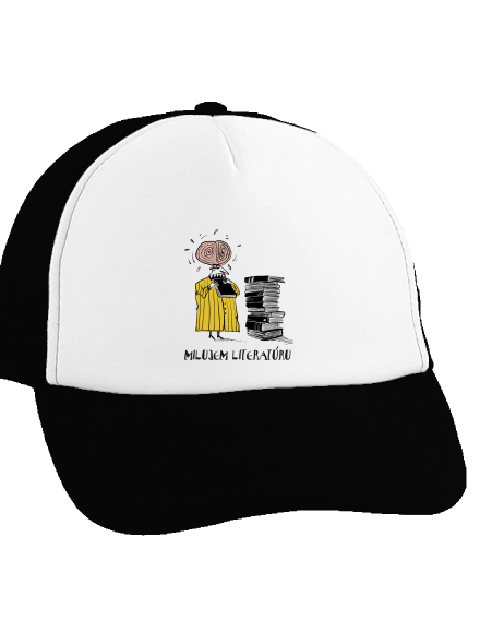 Milujem literatúru šiltovka truckerka Black cap
