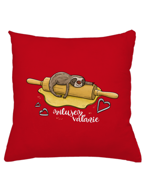 Milujem váľanie vankúš Red