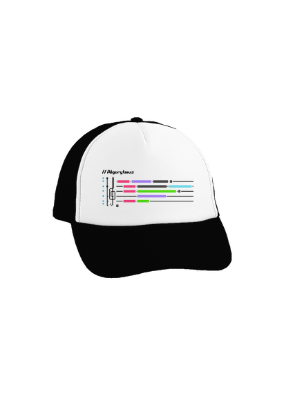 Algorytmus šiltovka truckerka Black cap
