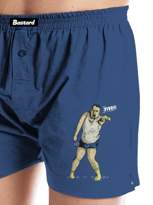 Beer zombie pánske trenky Blue