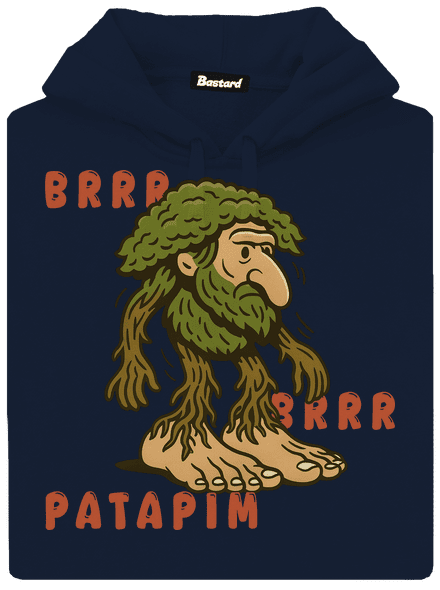 Brrr Brrr Patapim – Italian Brainrot pánska mikina klokanka Navy