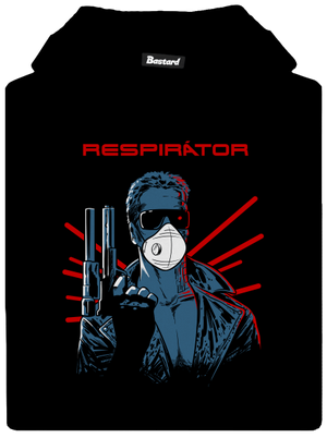 Respirátor detská mikina klokanka Black