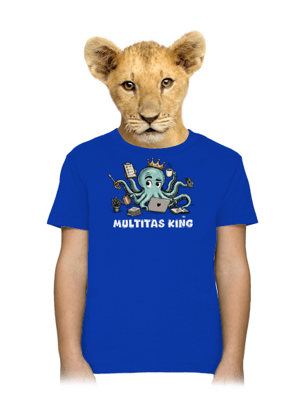 Multitas king detské tričko Royal Blue