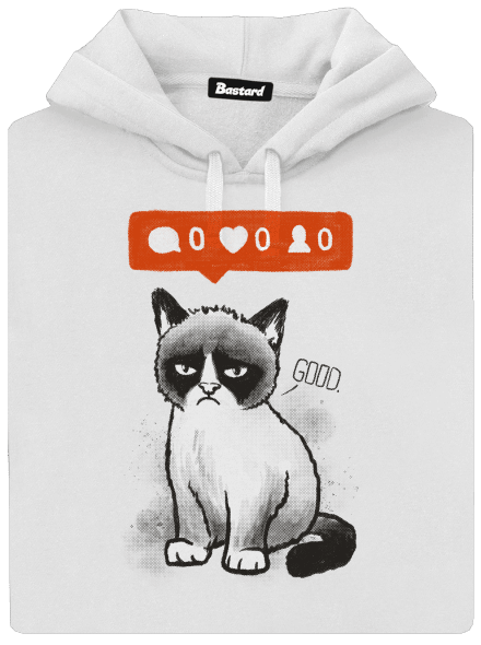 Grumpy dámska mikina klokanka White