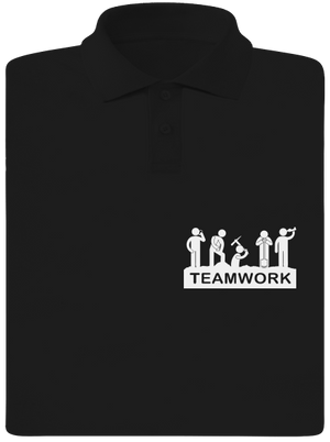 Flákači pánska polokošeľa Black