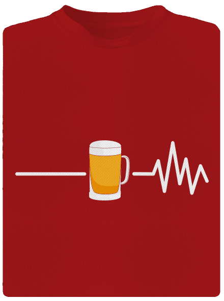 Beer help pánske športové tričko Red Mal