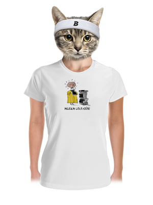 Milujem literatúru dámske športové tričko White