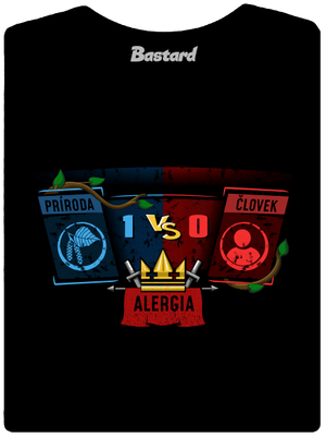 Príroda vs. človek dámske tričko prémium Black