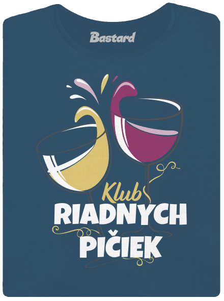 Klub riadnych pičiek dámske tričko prémium Petrol Blue
