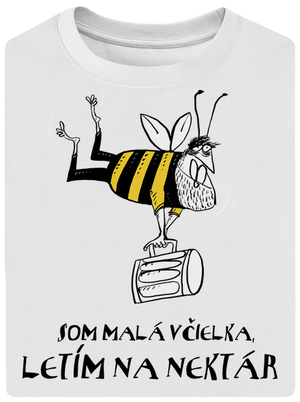 Malá včielka unisex tričko oversized White
