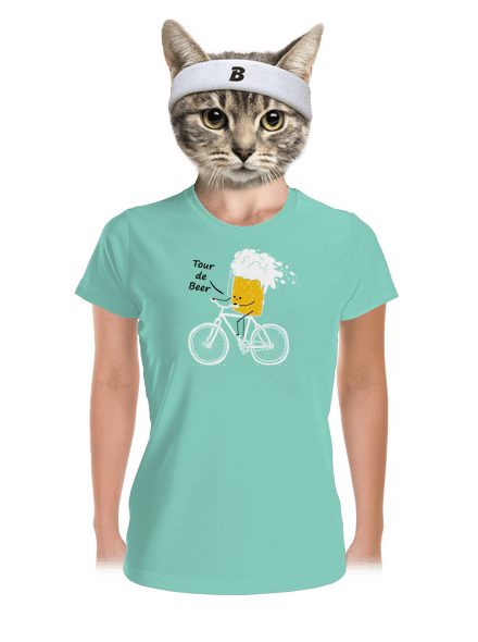 Tour de beer dámske športové tričko Mint Mal